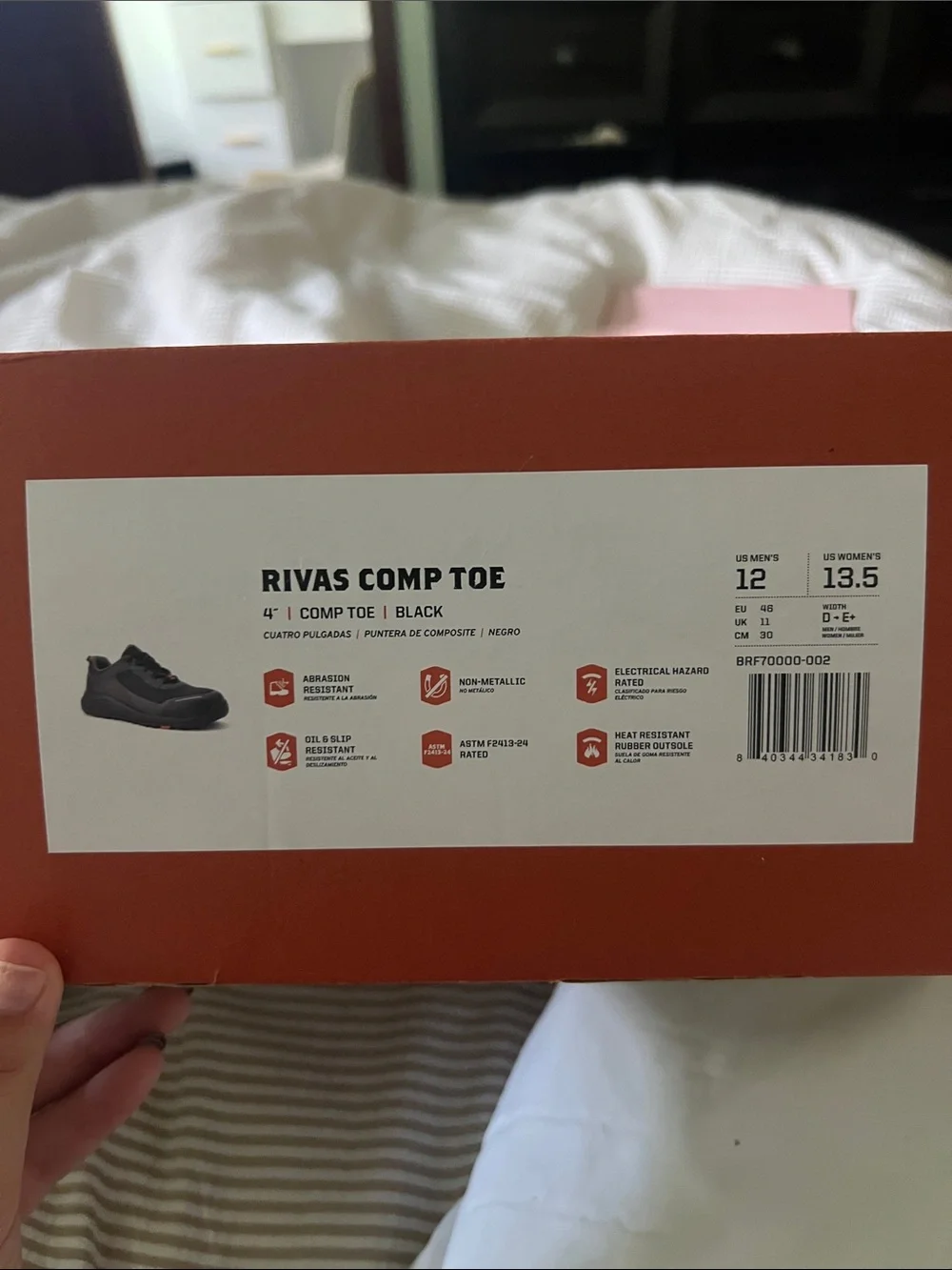 Rivas Comp Toe Black Work Sneakers - Durable Safety Shoe